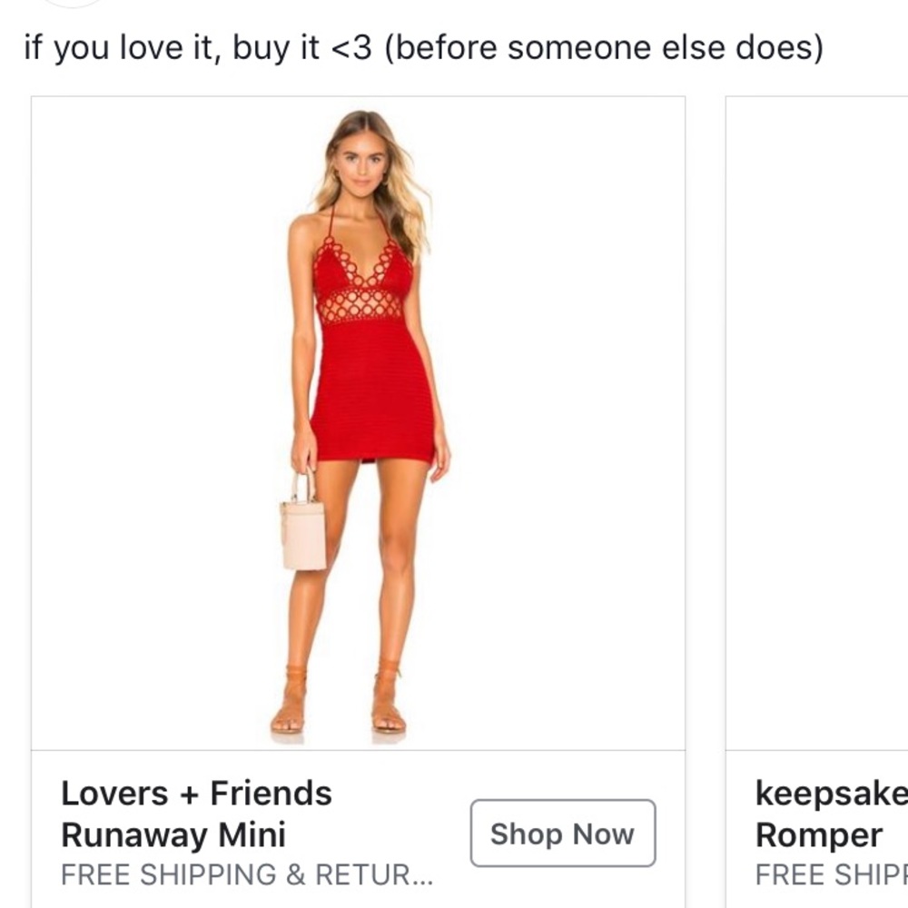 red revolve dress